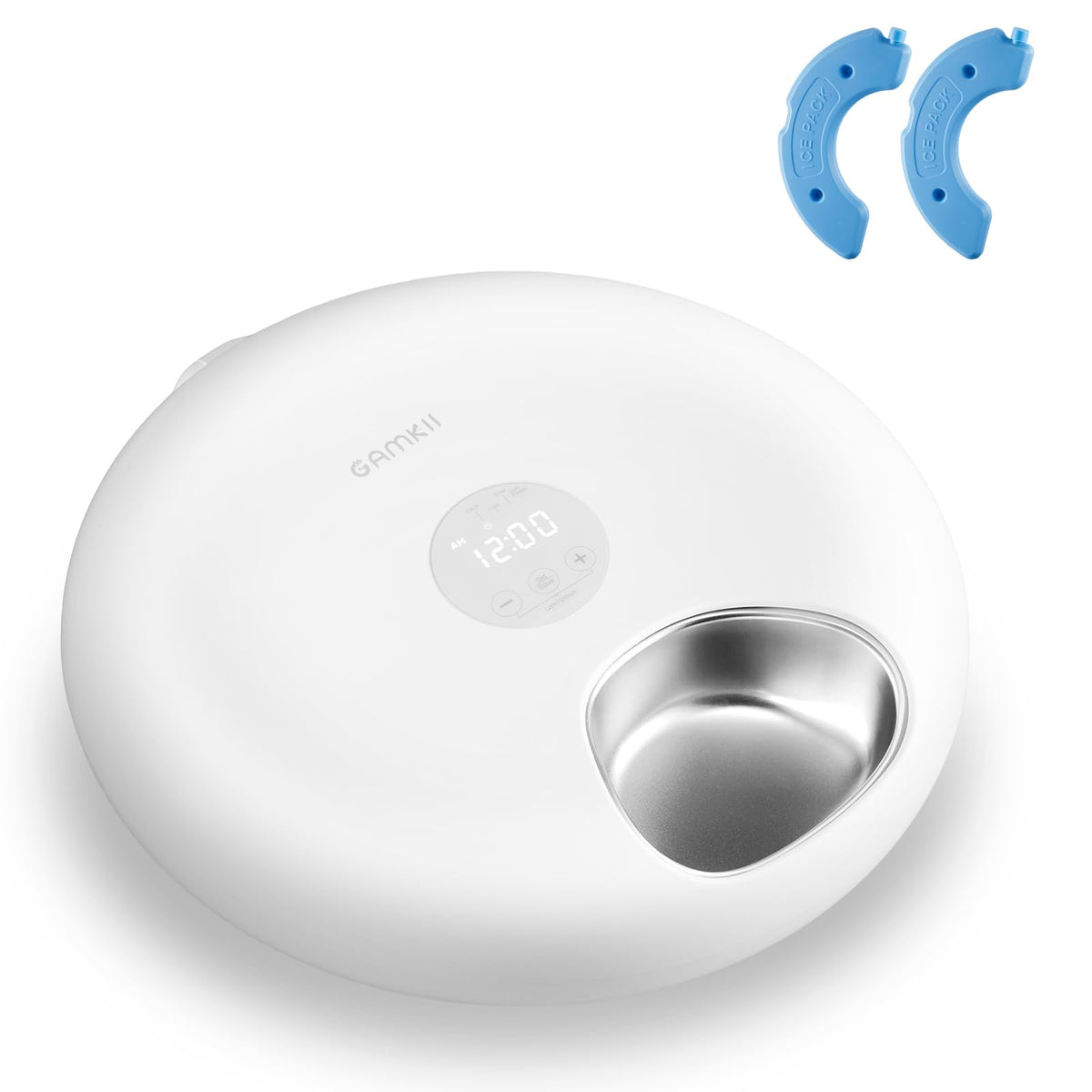 GAMKII Automatic Pet Feeder for Wet Food With Stainless Steel Food Trays