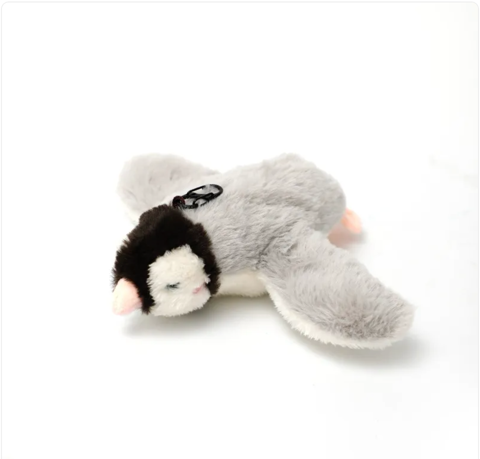 Interactive Plush Cat Toy - Sound & Motion Jumping Fish or Flapping Bird