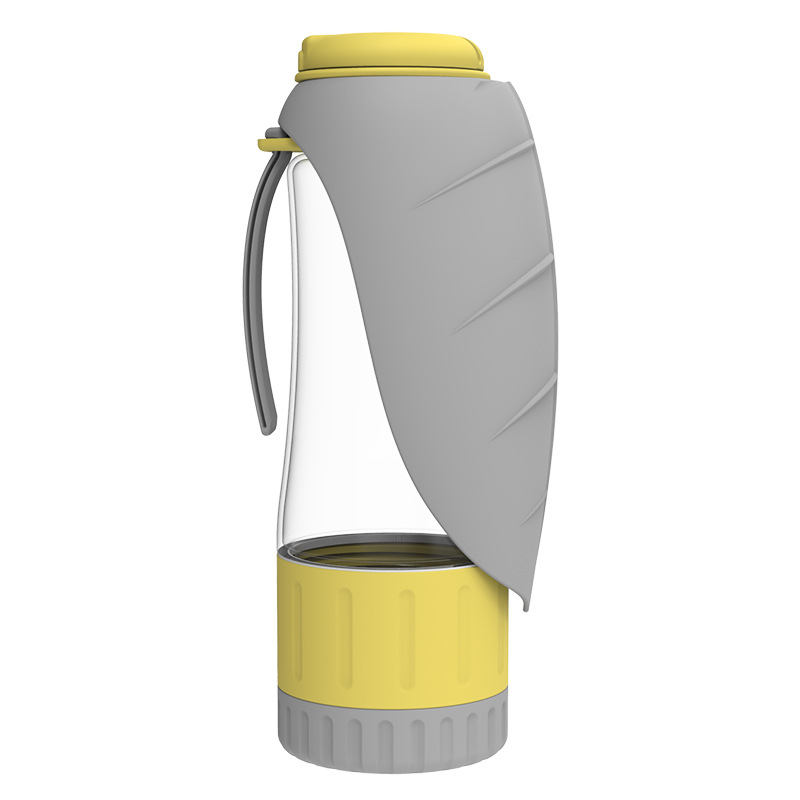2-in-1 Portable Water Bottle & Food Bowl – Foldable, Leakproof Travel Dispenser for Pets